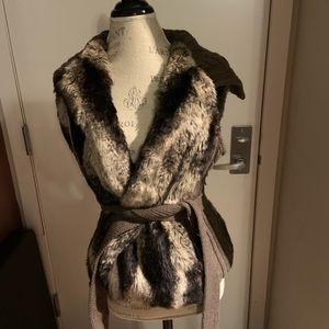 Cynthia Rowley faux fur Vest
